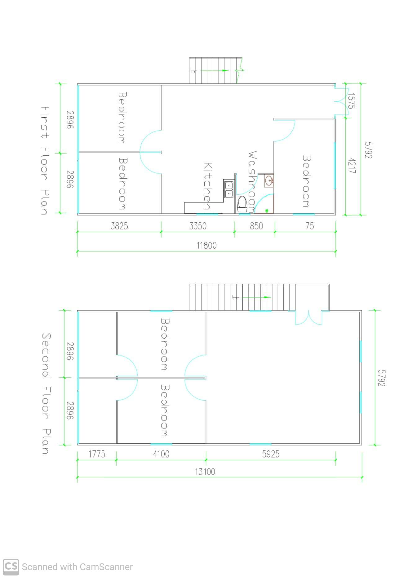 Double Story Flat Pack House with Bathroom and Kitchen