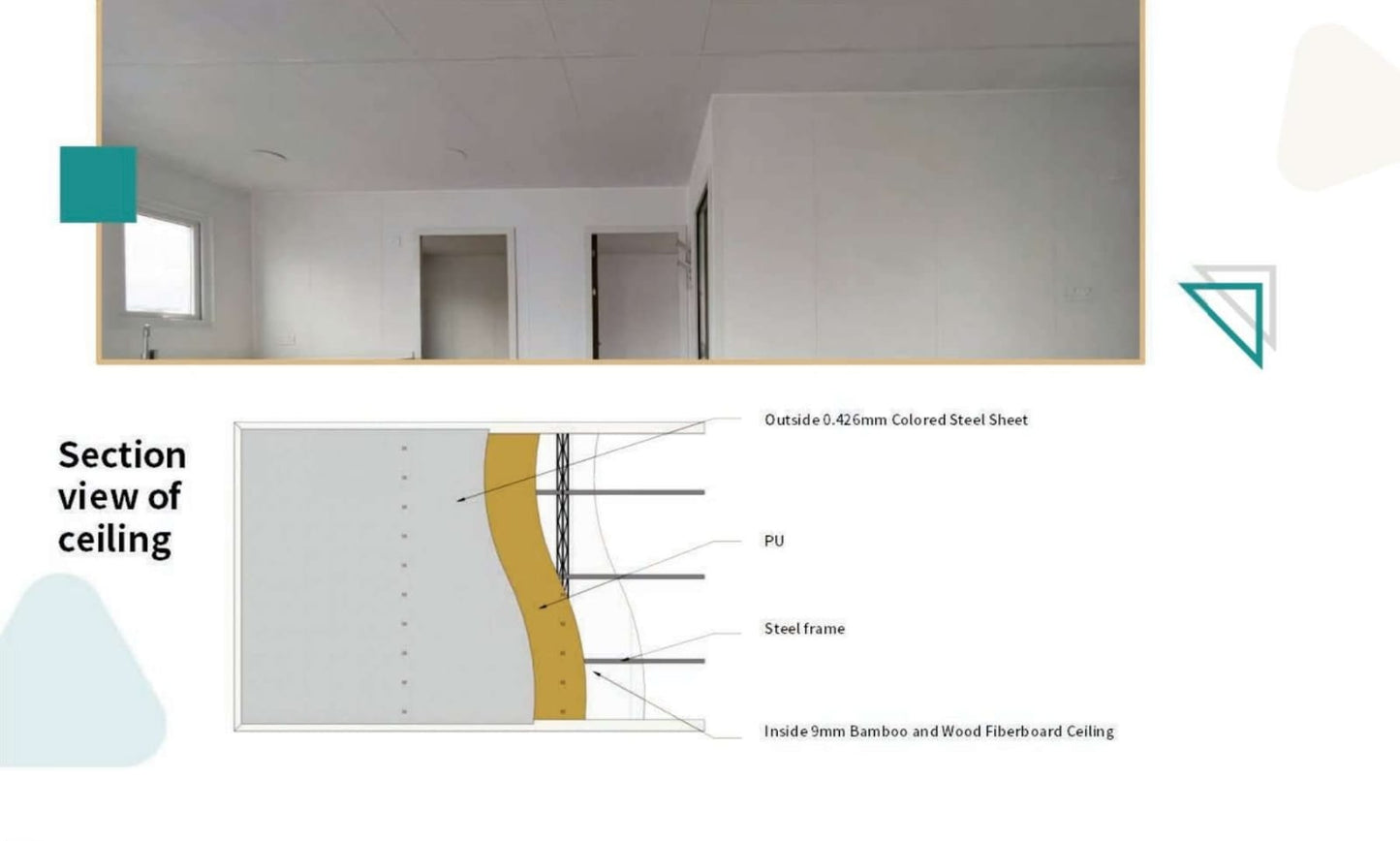 20FT Tiny Portable Modular 2 Bedroom House Villa Foldable Smart Prefab Container Homes - The SmartSpace