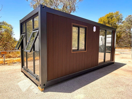 20FT Mobile Home with Steel Frame with Bedrooms, 1 Equipped Bathroom, and Kitchen