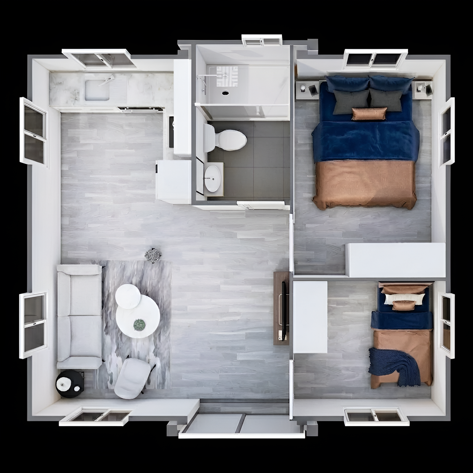 SmartSpace 20FT 2 Bedroom House