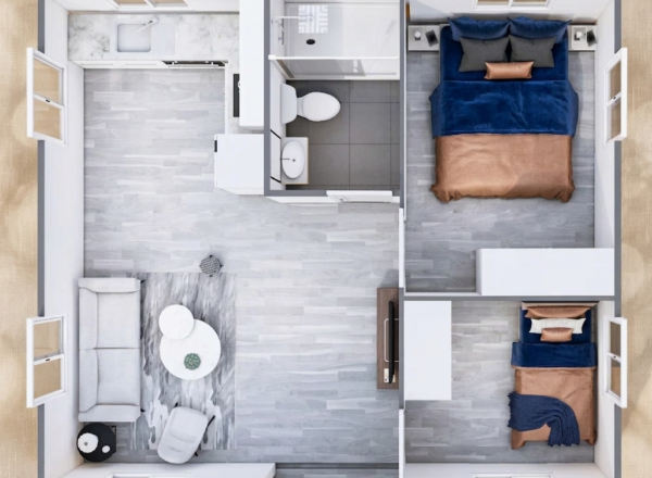 SmartSpace 20FT 2 Bedroom House