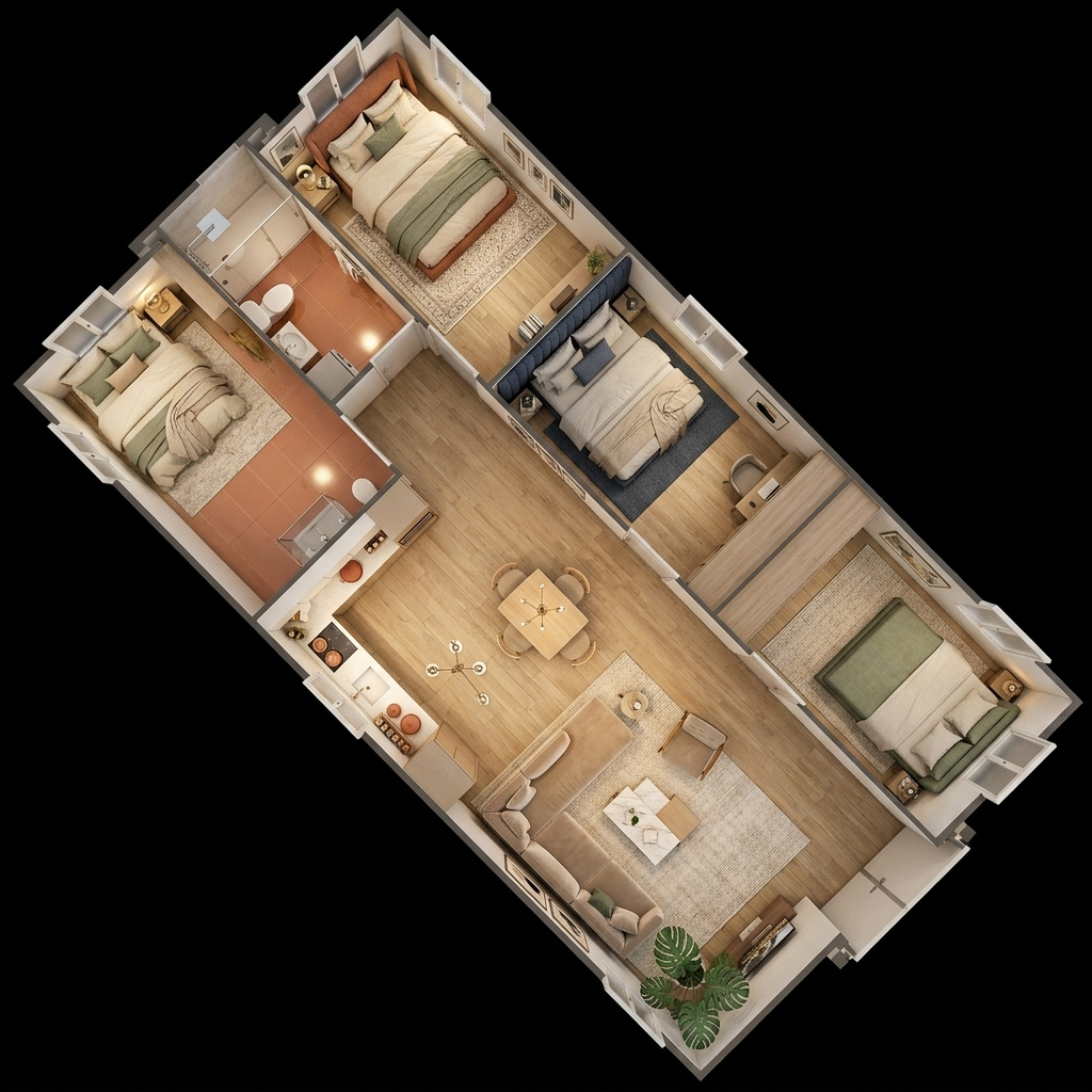 SmartSpace 40FT 4 Bedroom House
